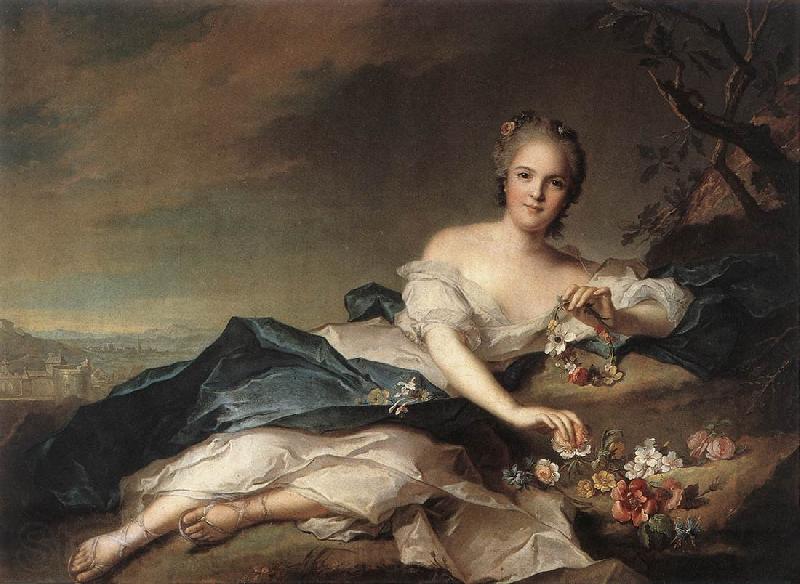 NATTIER, Jean-Marc Marie Adelaide of France as Flora ag Spain oil painting art